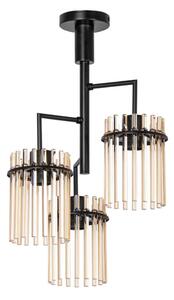 Pendelkrona 3xE27/60W/230V svart/beige