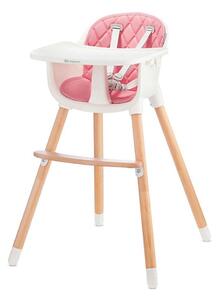 KINDERKRAFT - Matstol för barn SIENNA bok/rosa