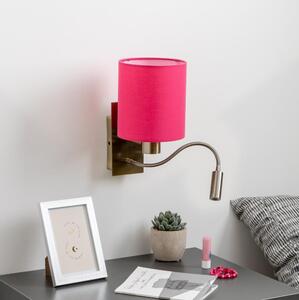 Brilagi - LED vägglampa NUBILA 1xE27/25W/230V + LED/3W mässing/rosa