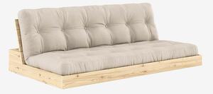 Karup Design - Base Bäddsoffa Tre sittplatser - Beige - Bäddsoffor - Från Homeroom