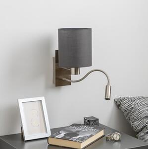Brilagi - LED vägglampa NUBILA 1xE27/25W/230V + LED/3W krom/antracit