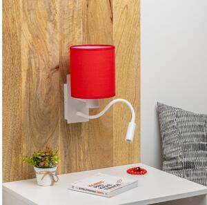 Brilagi - LED vägglampa NUBILA 1xE27/25W/230V + LED/3W vit/röd