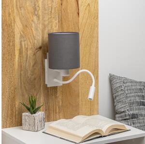 Brilagi - LED vägglampa NUBILA 1xE27/25W/230V + LED/3W vit/antracit