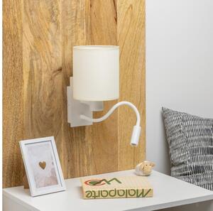 Brilagi - LED vägglampa NUBILA 1xE27/25W/230V + LED/3W vit/grädde
