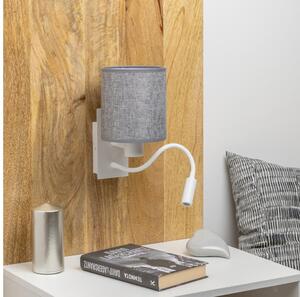 Brilagi - LED vägglampa NUBILA 1xE27/25W/230V + LED/3W vit/grå