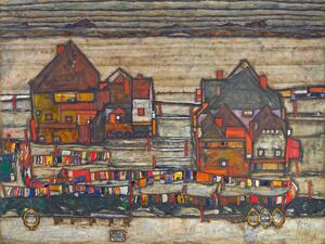 Bildreproduktion Houses on Laundry Day, Egon Schiele