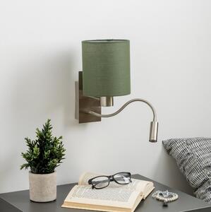 Brilagi - LED vägglampa NUBILA 1xE27/25W/230V + LED/3W krom/grön