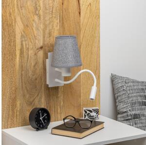 Brilagi - LED vägglampa NUBILA 1xE27/25W/230V + LED/3W vit/grå