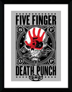 Inramad poster Five Finger Death Punch - Punchangram