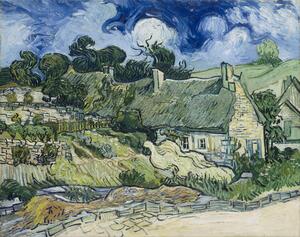 Bildreproduktion Thatched cottages at Cordeville, Auvers-sur-Oise, Vincent van Gogh