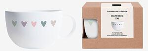 Paperproducts Design - Mugg Heart Infusion Matt XXL 55 cl - Vit - Koppar & muggar - Från Homeroom