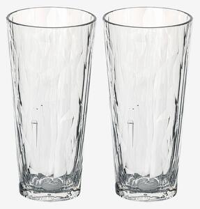 Koziol - Dricksglas plast Club No . 19 250 ml kristallklart 2-pack - Transparent - Dricksglas - Från Homeroom