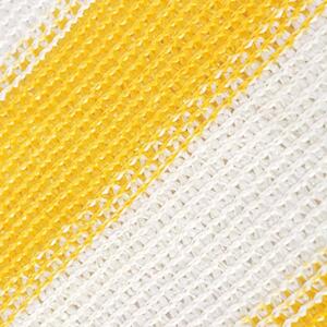 Balkongskärm HDPE 75x600 cm gul och vit