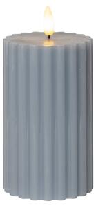 LED Blockljus Flamme Stripe Blå 15 cm