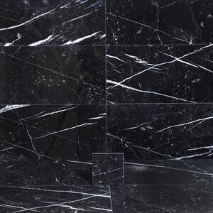 Marmor Arredo Nero Marquina Svart Polerad 15x15 cm