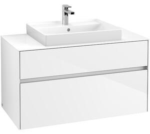 Tvättställsskåp Villeroy & Boch Collaro 100 cm med 2 Lådor för Ovanpåliggande Tvättställ