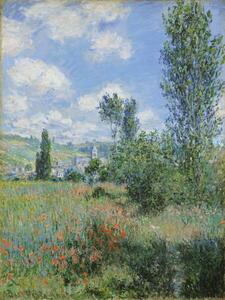 Monet, Claude - Konsttryck View of Vetheuil, 1880, (30 x 40 cm)