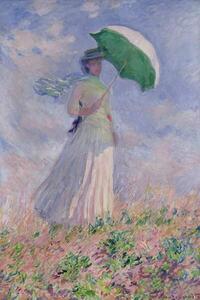 Monet, Claude - Konsttryck Woman with a Parasol turned to the Right, 1886, (26.7 x 40 cm)