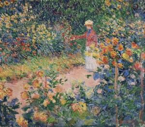 Monet, Claude - Konsttryck Garden at Giverny, 1895, (40 x 35 cm)