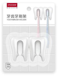Tandborsthållare för 2 tandborstar, Tand