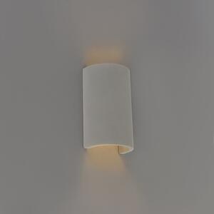 Vägglampa 'Meaux' Industriell grå/sten/betong - Passande för LED / Inomhus