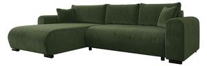 Handda Bäddsoffa med Divan 3-sits i Chenille - Grön