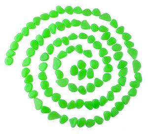 100x Självlysande Dekorationsstenar - Grön