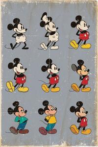 Poster, Affisch MICKEY MOUSE - MUSSE PIGG - evolution