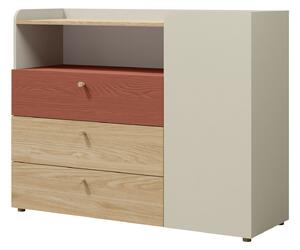 Buhan Byrå 120 cm - Beige/Brun