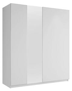 Haruna Garderob med Spegel 200x235 cm - Vit