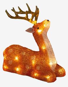 Konstsmide - B/O Ren i akryl 24 LED 22cm - Brun - Dekorativ julbelysning - Från Homeroom