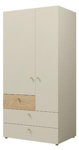 Buhan Garderob 90x185 cm - Beige/Brun