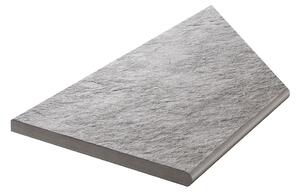 Uteklinker Bricmate Z Quartzit Grey Pool Inner Corner Left 30x60 cm