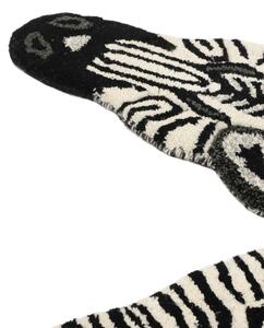 Zebra Matta - Svart / Vit 100x155