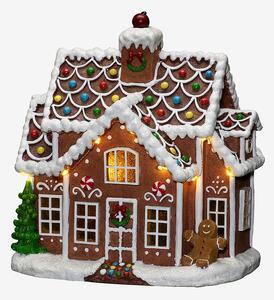Konstsmide - Pepparkakshus höjd 27 cm - Brun - Dekorativ julbelysning - Från Homeroom