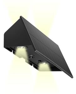 Prezent 65289 - LED solcell väggbelysning SLADA 2xLED/2W/3,7V IP65 1800 mAh
