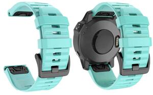 Garmin armband, 22mm, Quickfit, ergonomisk - Cyan