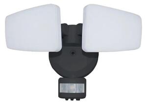 LED Utomhusstrålkastare med en sensor LED/24W/230V 3000/4000/6000K IP54 svart