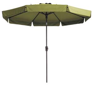 Madison Parasoll Flores Luxe 300 cm rund salviagrön