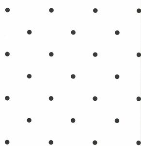 Noordwand Fabulous World Tapet Dots vit och svart 67105-3