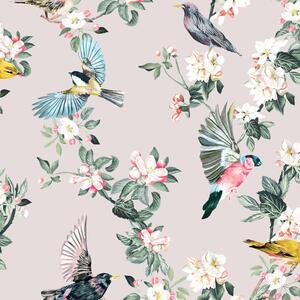 Tapet Joules Handford Garden Birds Antique Crème