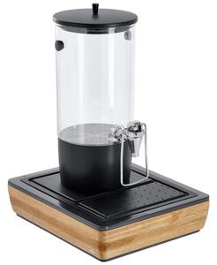 VEGA Dryckesdispenser Montana ek enkel GN 1/2; 36.5x30.5x50.5 cm (LxBxH); Ek/Transparent/Svart