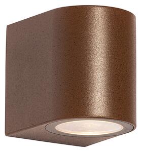 Modern utomhusvägglampa rostbrun plast oval - Baleno