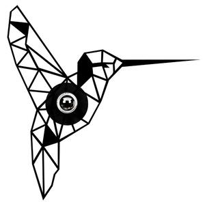 Vägglampa Brilo Bird Svart - Svart