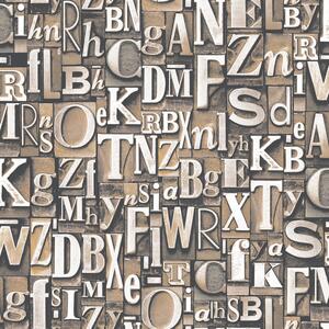 Tapet Galerie Wallcoverings Block Letters G56205