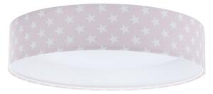 LED Ljusreglerad belysning GALAXY KIDS LED/24W/230V stjärnor rosa/vit + FK