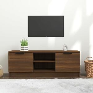 TV-bänk brun ek 102x35x36,5 cm konstruerat trä
