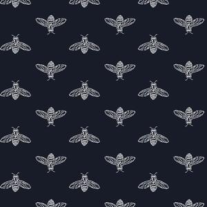 Fototapet Joules Block Print Bee French Navy 10mx52 cm