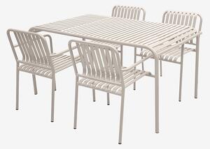 NORDFORM - Garden Aluminium Set 4 Sittplatser - Grå - Matgrupper - Från Homeroom