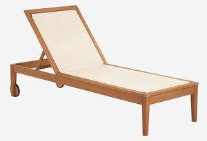 Kave Home - Solsäng Caterin - Vit - Solstolar & solsängar - Från Homeroom